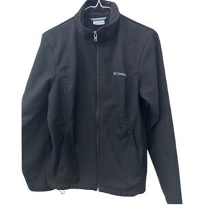 Columbia Classic Black Softshell Fleece Lined Jacket Womens M